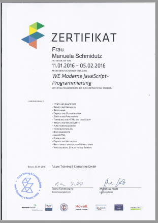 Javascript Zertifikat