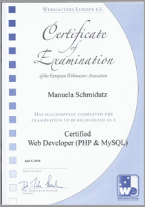 Web Developer Zertifikat