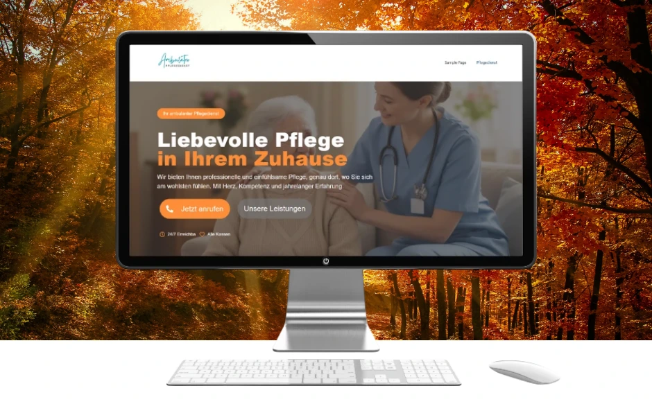 Pflegedienste Webseite