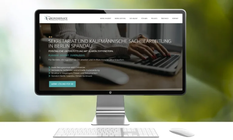 SG Büroservice Onepager Berlin