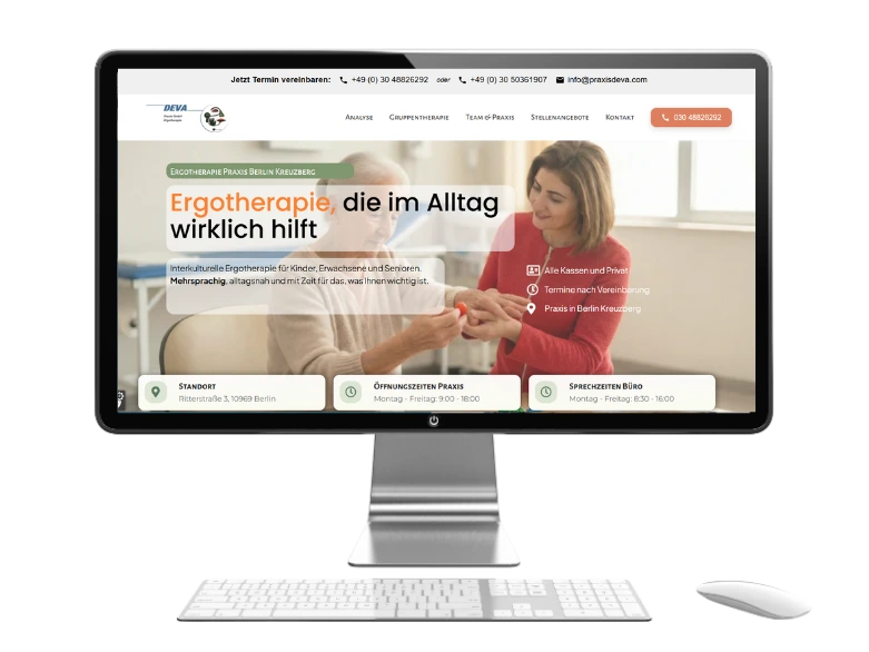 Webseiten für Ergotherapien