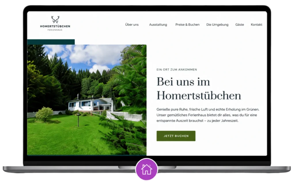 Webdesign für Ferienhäuser